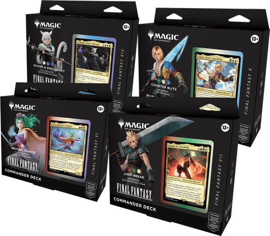 Magic the Gathering x Final Fantasy - Commander deck case (4 decks) (English)