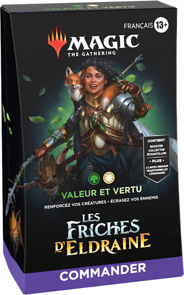 Magic the Gathering - Les friches d Eldraine - Commander deck : Valeur et vertu (Français)