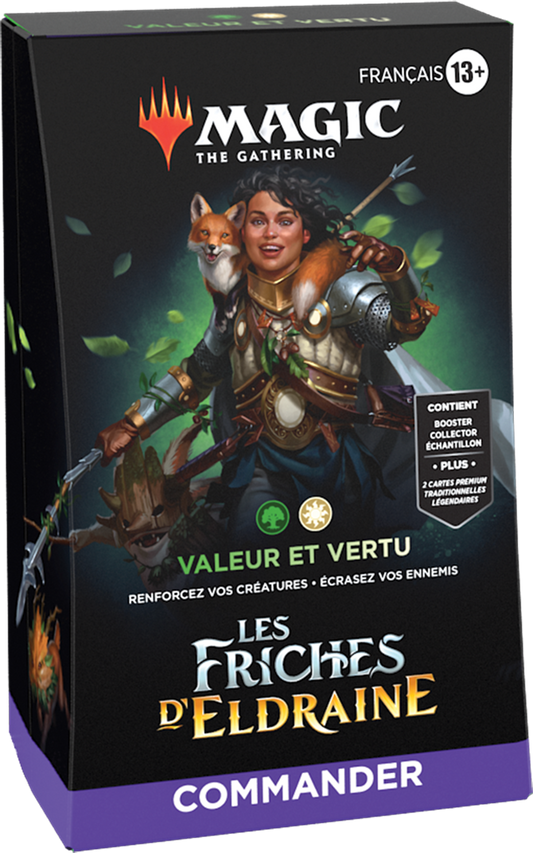 Magic the Gathering - Les friches d Eldraine - Commander deck : Valeur et vertu (Français)
