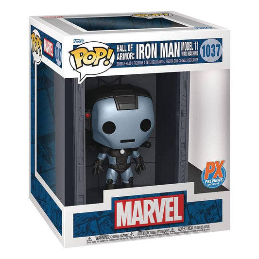 Marvel - POP Deluxe n°1037 - Hall of Armor Iron Man Model 11 PX Exclusive 9 cm