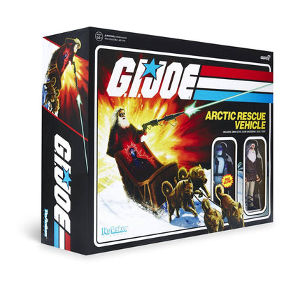 G.I. Joe figurines & traîneau à chiens ReAction Arctic Rescue Vehicle (Snake Eyes & Blind Woodsman)