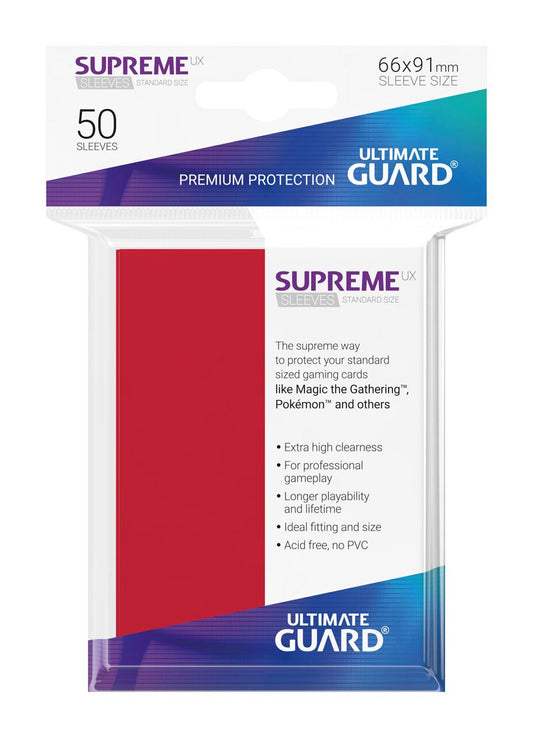 Ultimate Guard 50 pochettes Supreme UX Sleeves taille standard Rouge