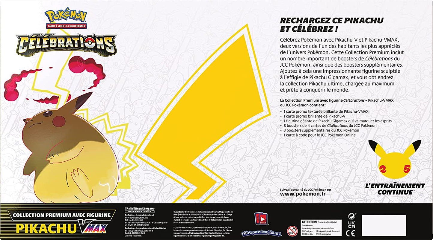 Pokémon - Célébrations : Collection Premium avec figurine - Coffret Pikachu VMAX (français)