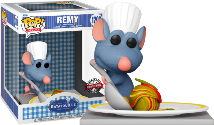 DISNEY - POP Deluxe N° 1209 - Remy avec Ratatouille SPECIAL EDITION