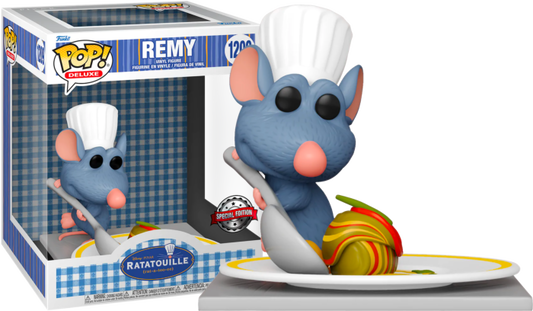 DISNEY - POP Deluxe N° 1209 - Remy avec Ratatouille SPECIAL EDITION