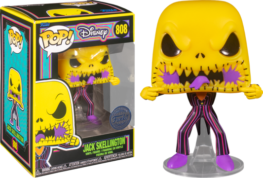 NIGHTMARE BEFORE CHRISTMAS - POP N° 808 - Scary Face Jack BLKLT