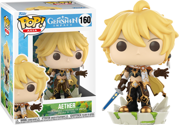 GENSHIN IMPACT - POP N° 160 - Aether - Figurine Vinyl 9cm