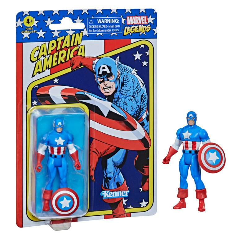 MARVEL - Captain America - Figurine Legends Retro Series 10cm
