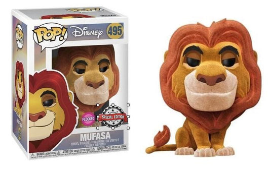 DISNEY - POP N° 495 - Mufasa FLOCKED SPECIAL EDITION
