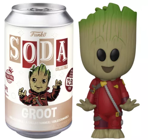 LES GARDIENS DE LA GALAXIE - POP Soda - Petit Groot avec Chase