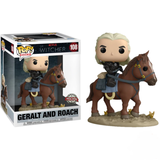 THE WITCHER - POP Rides Deluxe N° 108 - Geralt et Ablette S.E.