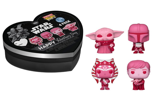 THE MANDALORIAN - Pocket Pop Keychain Valentine - Box 4 Pieces