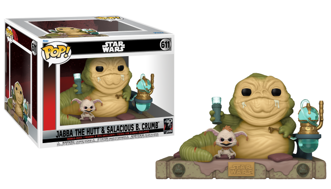 STAR WARS 6 "40EME ANNIV." - POP Deluxe N° 611 - Jabba avec Salacious