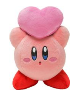 KIRBY - Kirby avec coeur - Peluche 16cm