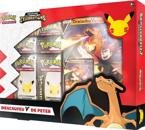 Pokémon - Coffret Collection Célébrations Dracaufeu V De Peter (français/French)