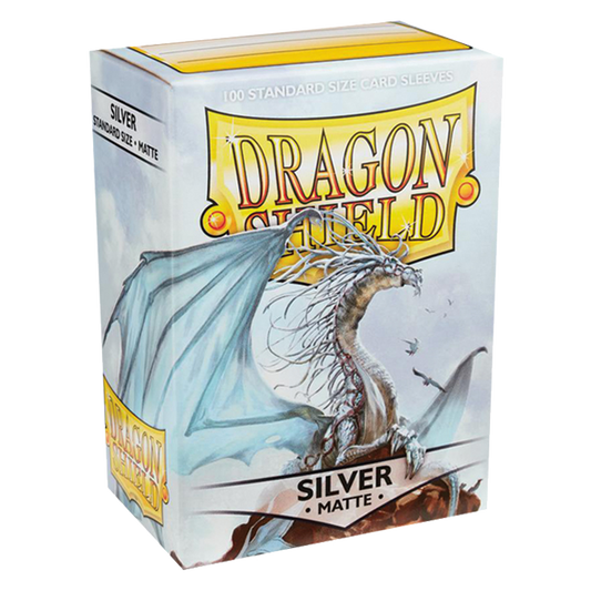 Dragon Shield - 100 Sleeves standard Matte - Silver