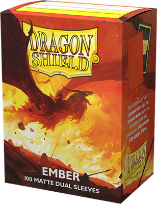 Dragon Shield - 100 Sleeves standard Dual Matte - Ember