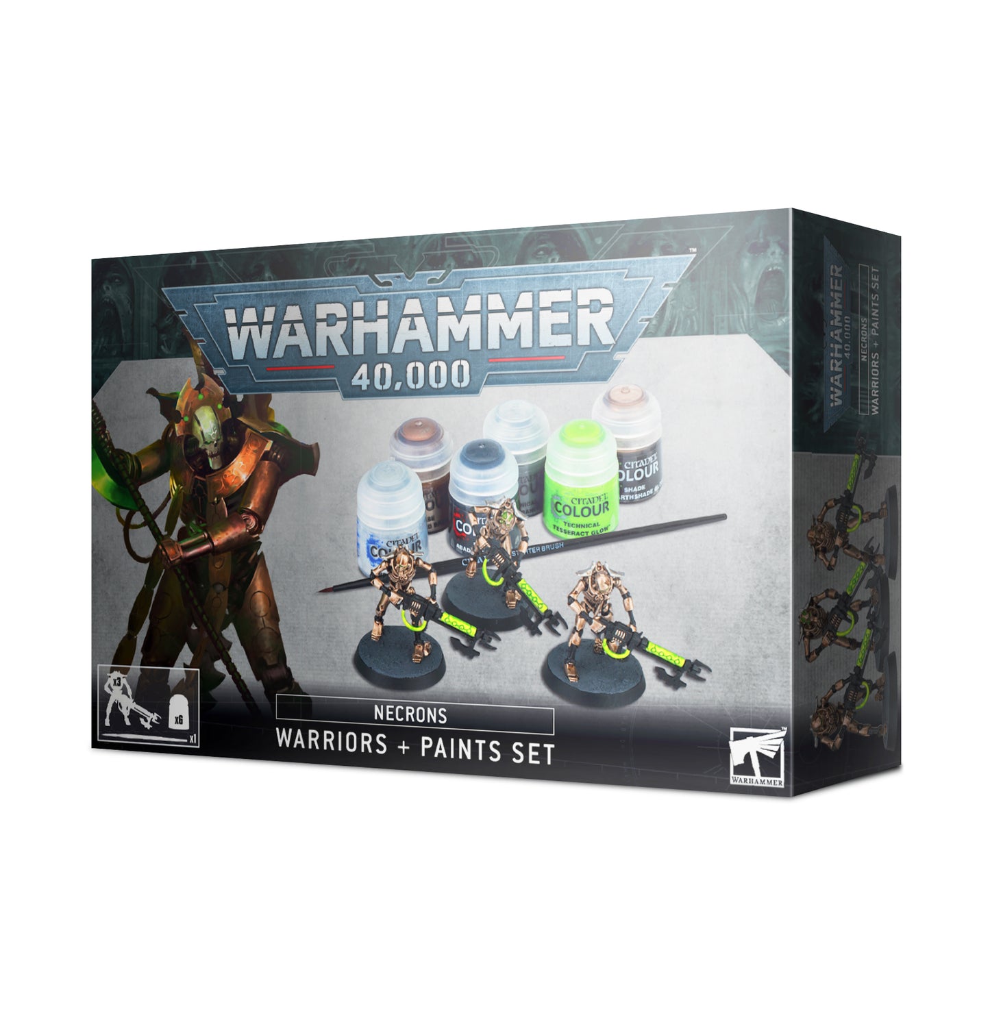 Warhammer 40k - Necrons : Warriors + Paints set