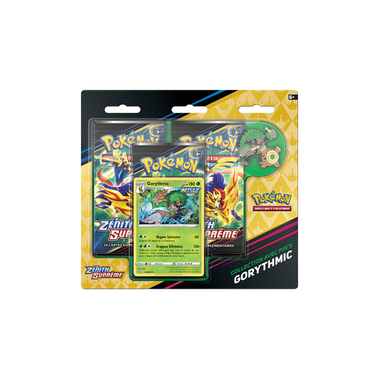 Pokémon - Zénith Suprême (EB12.5) - Blister 3 Boosters + Pin Gorythmic (FR)