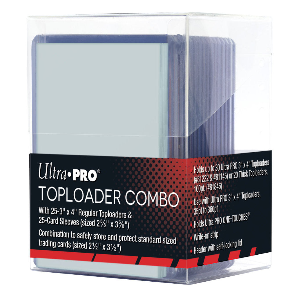 Ultra PRO - Toploader combo (25 regular toploader + 25 sleeves + box)