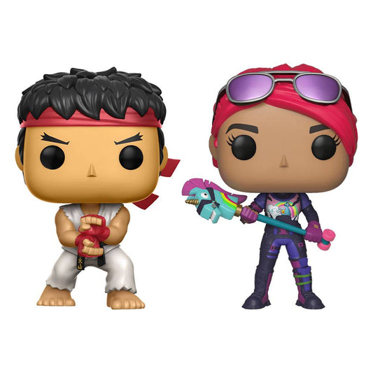 Fortnite pack 2 POP! Games Vinyl figurines Ryu & Brite Bomber 5 cm