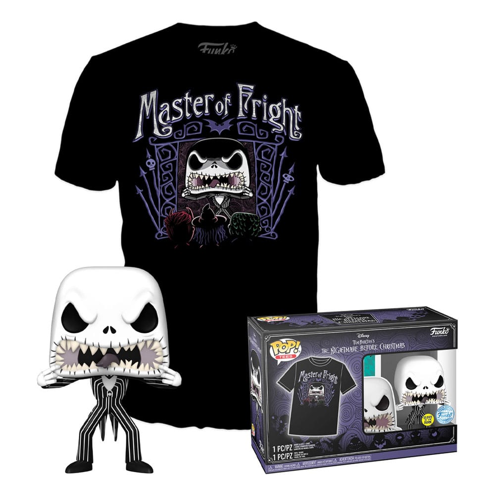 L´étrange Noël de Mr. Jack POP! & Tee set figurine et T-Shirt Jack Skellington (L)