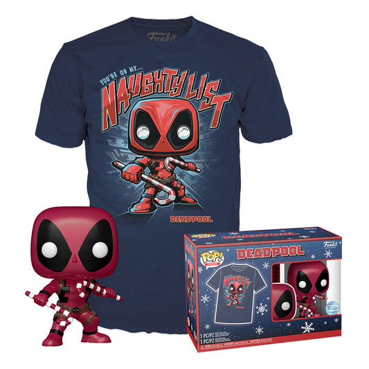 Marvel POP! & Tee set figurine et T-Shirt Deadpool HLD (L)