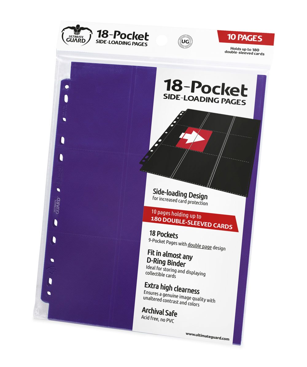 Ultimate Guard 18-Pocket Pages Side-Loading Violet (10)