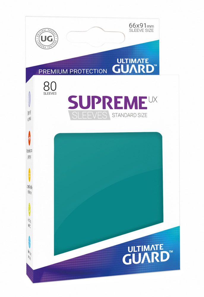 Ultimate Guard 80 pochettes Supreme UX Sleeves taille standard Bleu Pétrole