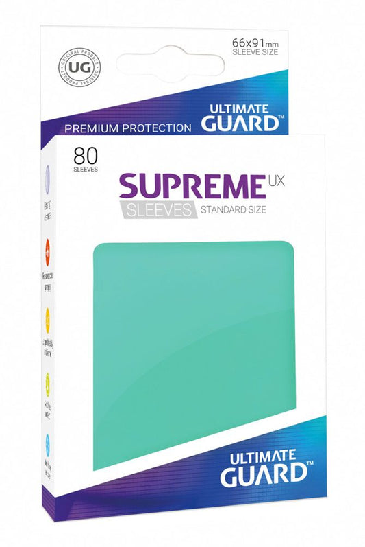 Ultimate Guard 80 pochettes Supreme UX Sleeves taille standard Turquoise