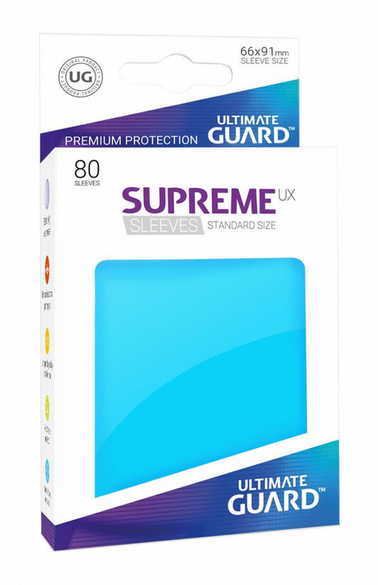 Ultimate Guard 80 pochettes Supreme UX Sleeves taille standard Bleu Clair