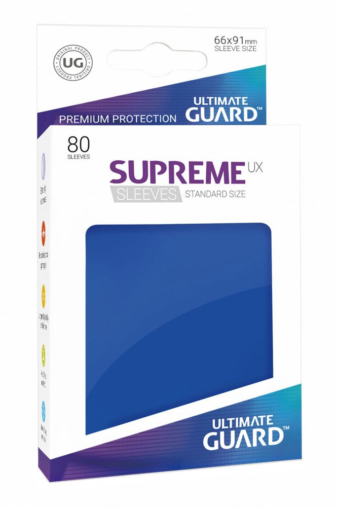 Ultimate Guard 80 pochettes Supreme UX Sleeves taille standard Bleu