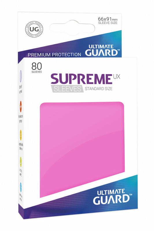Ultimate Guard 80 pochettes Supreme UX Sleeves taille standard Rose