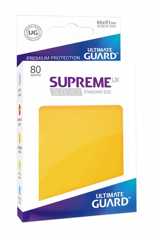 Ultimate Guard 80 pochettes Supreme UX Sleeves taille standard Jaune