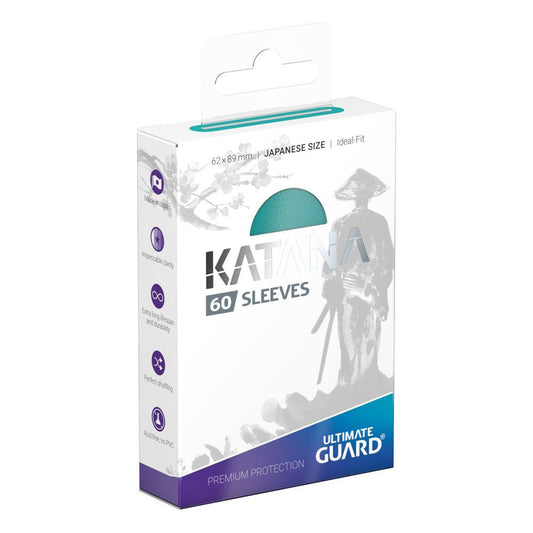 Ultimate Guard 60 pochettes Katana Sleeves format japonais Turquoise