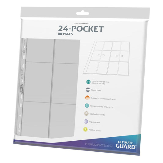 Ultimate Guard 24-Pocket QuadRow Pages Side-Loading Transparent (10)